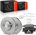 A-Premium 12.60 inch (320mm) Front Vented Disc Brake Rotors + Ceramic Pads Kit Compatible with Select Ford Model - Escape 2013-2017, Transit Connect 2014-2018, 1.6L 2.0L 2.5L, 6-PC Set
