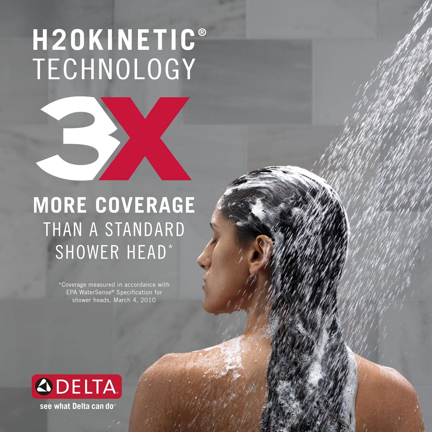 Delta Tetra 14 Series Shower Faucet Set, Matte Black Shower Head and Handle Set, Valve Trim Kit, Matte Black T14289-BL (Valve Not Included)