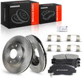 A-Premium 10.24 inch (260mm) Front Vented Disc Brake Rotors + Ceramic Pads Kit Compatible with Honda Models - Accord 1998 1999 2000 2001 2002, L4 2.3L, Sedan, 6-PC Set