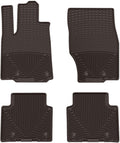 WeatherTech All-Weather Floor Mats for Jeep Grand Cherokee 4xe, Grand Cherokee L, Grand Cherokee - 1st & 2nd Row (W614CO-W615CO), Cocoa