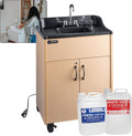 Ozark River Portable Sinks Premier Maple & Extra Water Tanks Bundle, Maple Laminate-ABS, Portable Sink with Hot Water, Self-Contained Sink, Portable Hand Washing Station, 110V