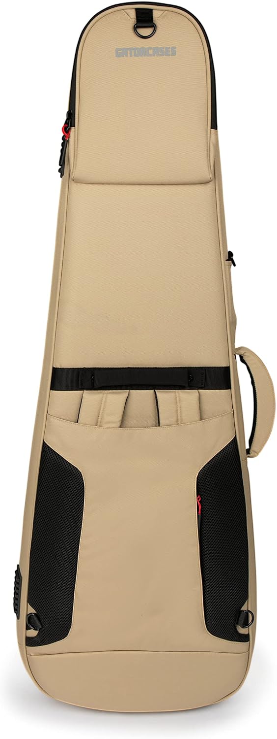Gator Cases ICON Series Premium Weather Resistant Gig Bag for Electric Guitars with TSA Luggage Lock-Friendly Zipper Pulls; Khaki (G-ICONELECTRIC-KHK)
