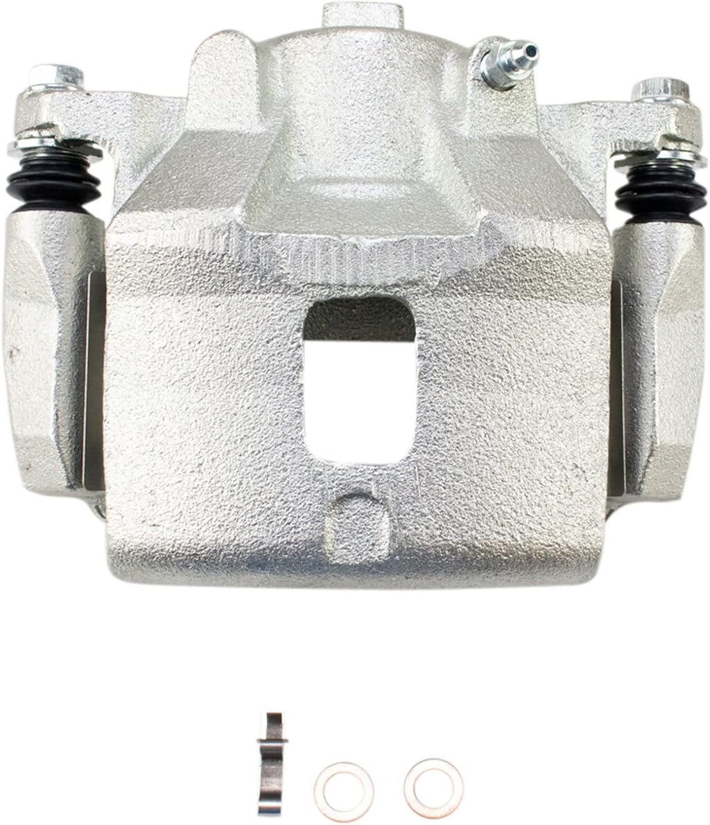 TRQ Performance Front Brake Pad and Rotor Set Ceramic Vented Coated Rotors Calipers Compatible with 2007-2008 Pontiac G5