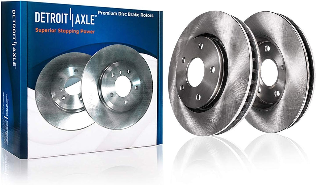 Detroit Axle - Brake Kit for 2013-2016 Ford Escape 2014-2018 Transit Connect, Disc Brake Rotors Ceramic Brakes Pads Replacement : 12.60' inch Front and 11.02 inch' Rear Rotors