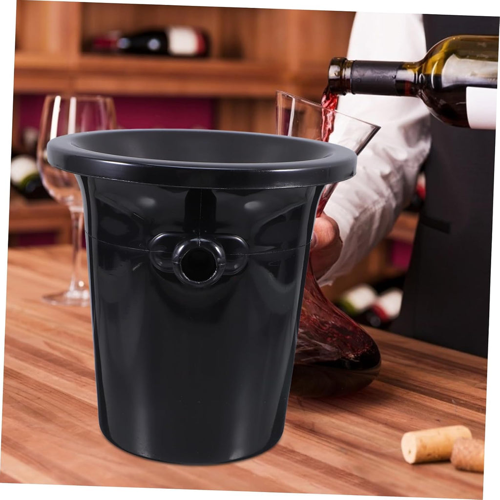 Western Style Pp Drink Buckets 4pcs Double Handles Spitting Barrels Ice Bucket Set for Wine