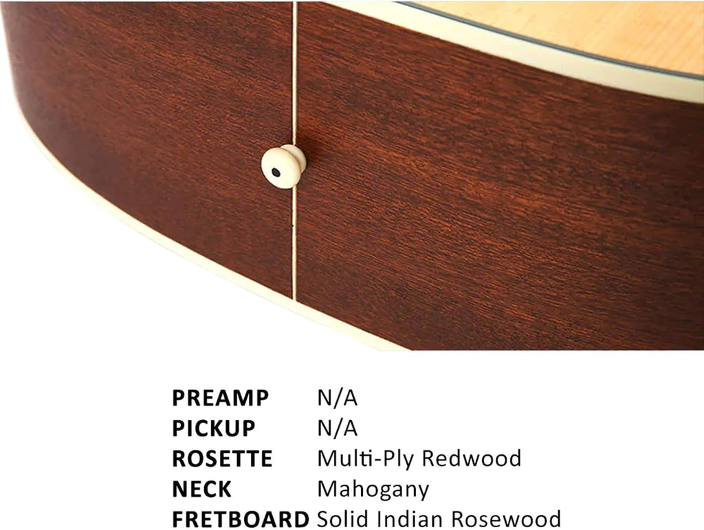 Parkwood S61 Dreadnought Body Acoustic Guitar - Natural