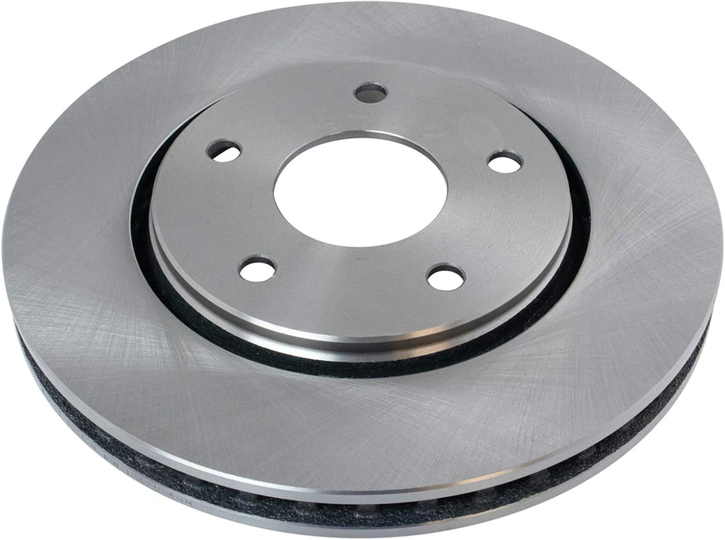 TRQ Front Brake Pad and Rotor Set Semi Metallic Vented Compatible with 2008-2016 Dodge Grand Caravan 2009-2013 Journey 2012-2015 Ram C/V 2008-2016 Chrysler Town & Country 2009-2014 Volkswagen Routan