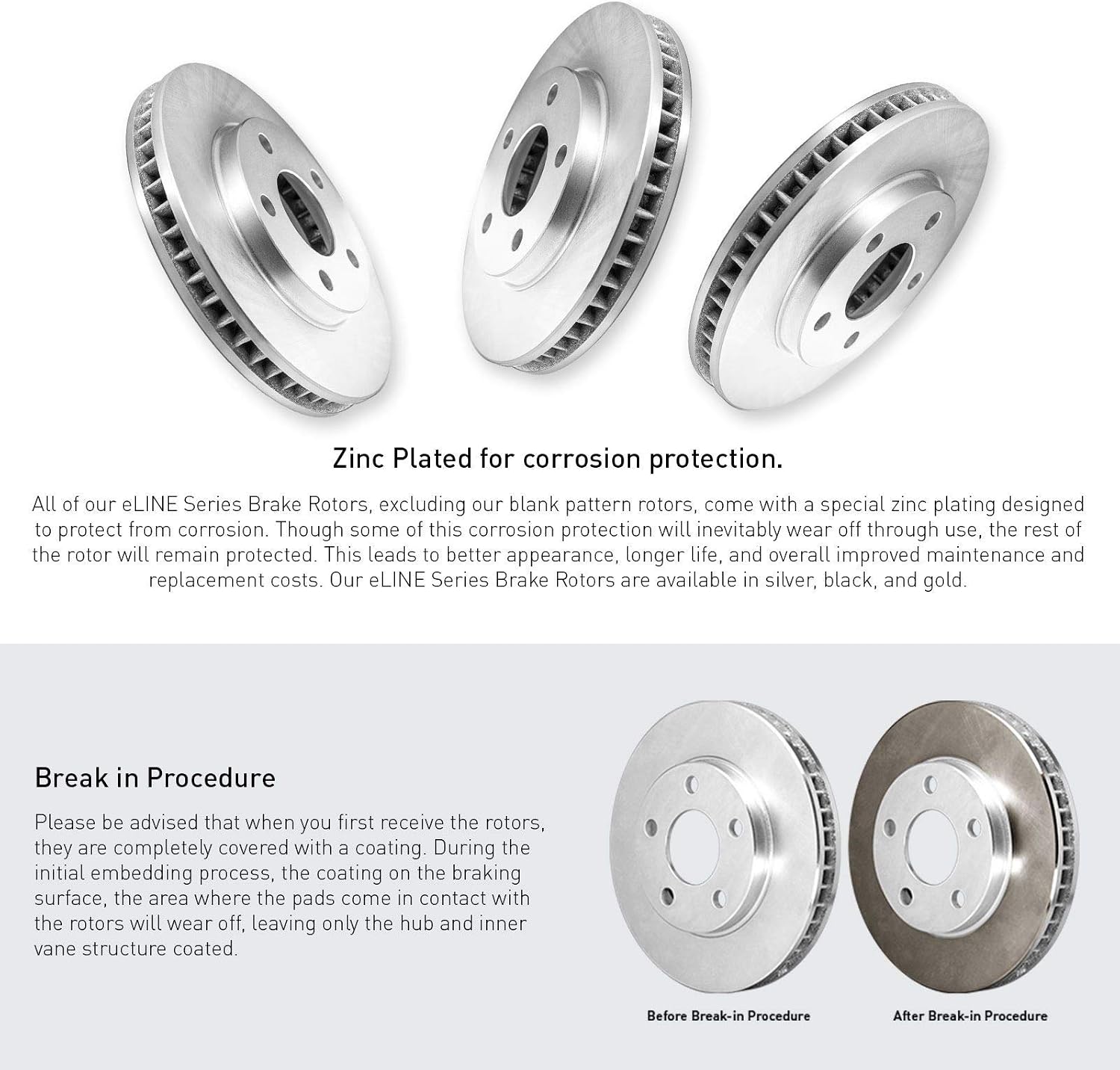 R1 Concepts Front and Rear Brake Kit Fits 2013-2016 Dodge Dart| Ceramic Brake Pads and Blank Brake Rotors| 12.0' Front & 10.4' Rear