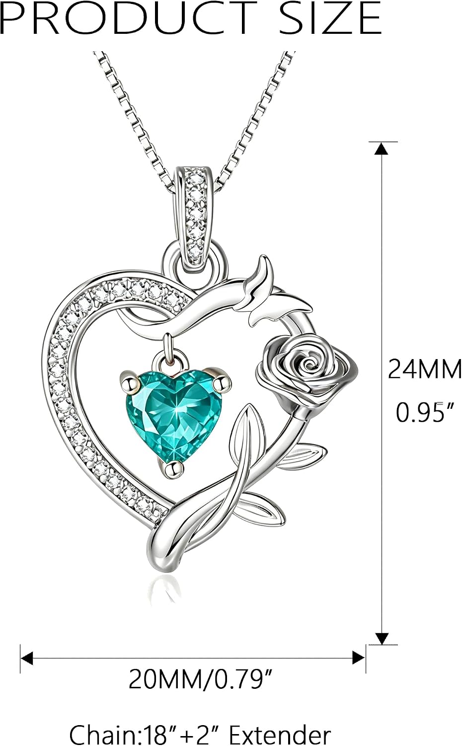 HeartMelody Heart Necklaces for Women Gold,14k 18K White Gold Plated Dainty Rose Butterfly Necklace with Garnet Birthstone Pendant Necklace Everyday Jewelry Birthday Christmas Gifts for Women Mom Her