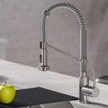 KRAUS Bolden™ Single Handle 18-Inch Commercial Kitchen Faucet with Air Gap in Chrome Finish