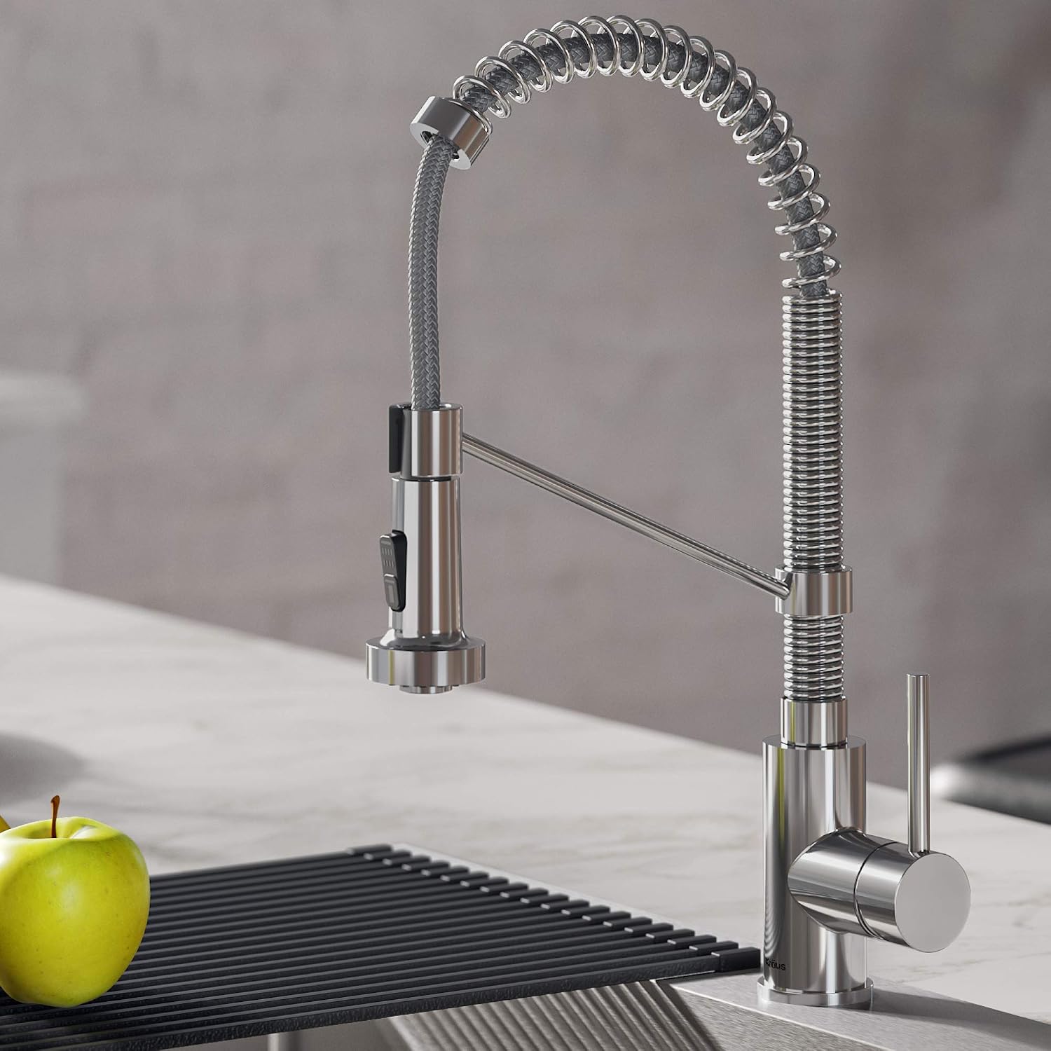 KRAUS Bolden™ Single Handle 18-Inch Commercial Kitchen Faucet with Air Gap in Chrome Finish