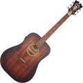 D'Angelico Electro 6 String Acoustic-Electric Guitar, Right, Aged Mahogany (DAPLSD300AGDCP)