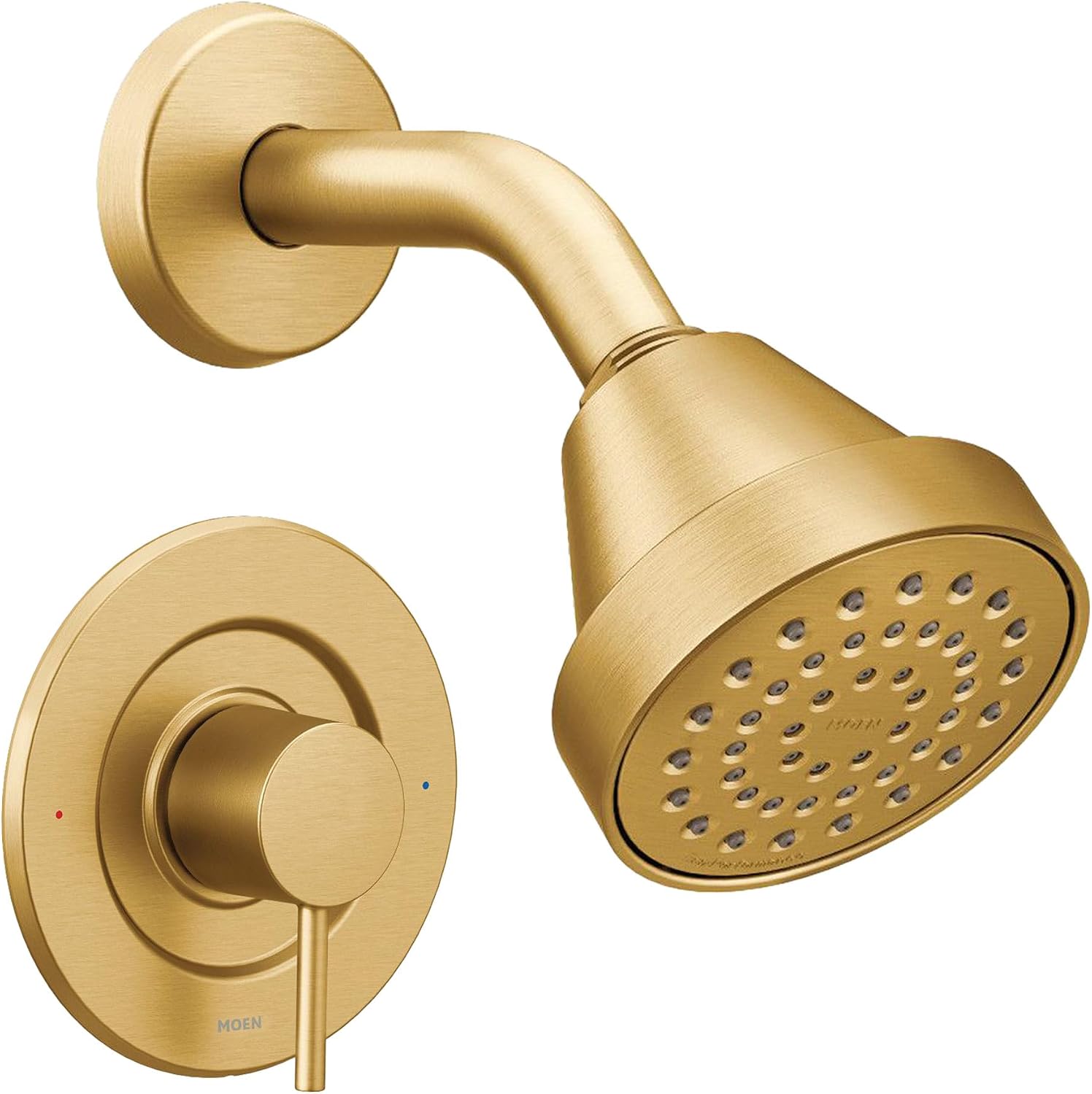 Moen Align Brushed Gold Posi-Temp Pressure Balancing Eco-Performance Modern Shower Trim Kit, Valve Required, T2192EPBG