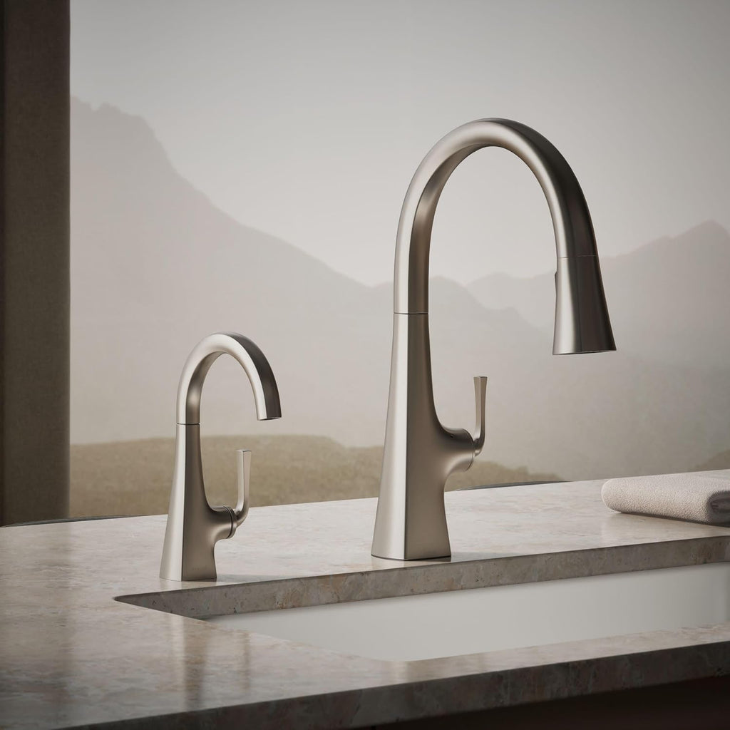 Kohler K-24134-VS Graze Beverage Faucet, Vibrant Stainless