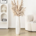 White Tall Floor Vase, 28' Ceramic Decorative Large Vases for Living Room Decor Home Office Bedroom, Modern Big Standing Flower Vase with Glossy Glaze