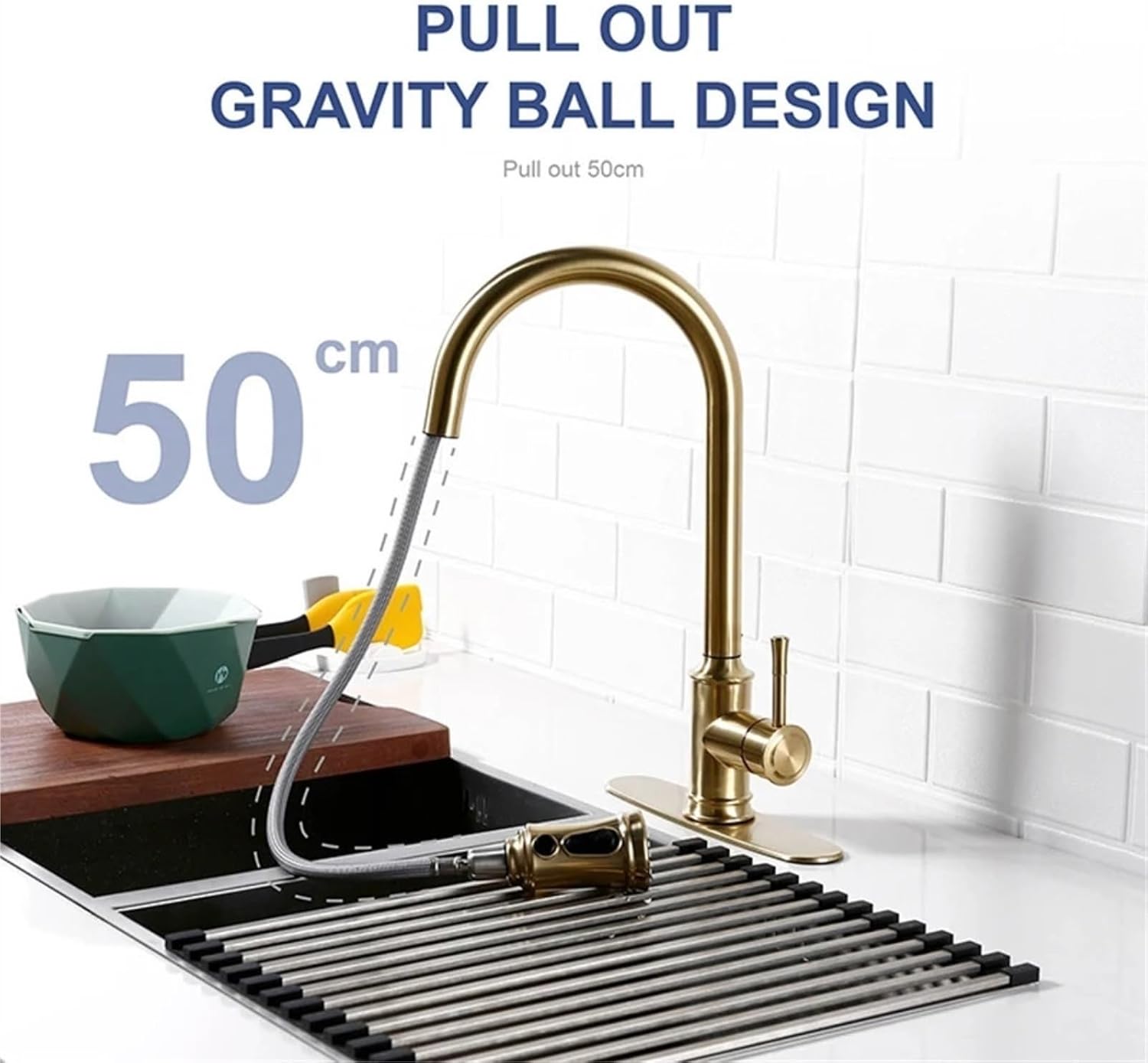 Smart Touch Kitchen Faucet Sensor Mixer Tap Pull Down Spray Swivel Deck Mount Hot Cold Water Single Handle(Matt Black)