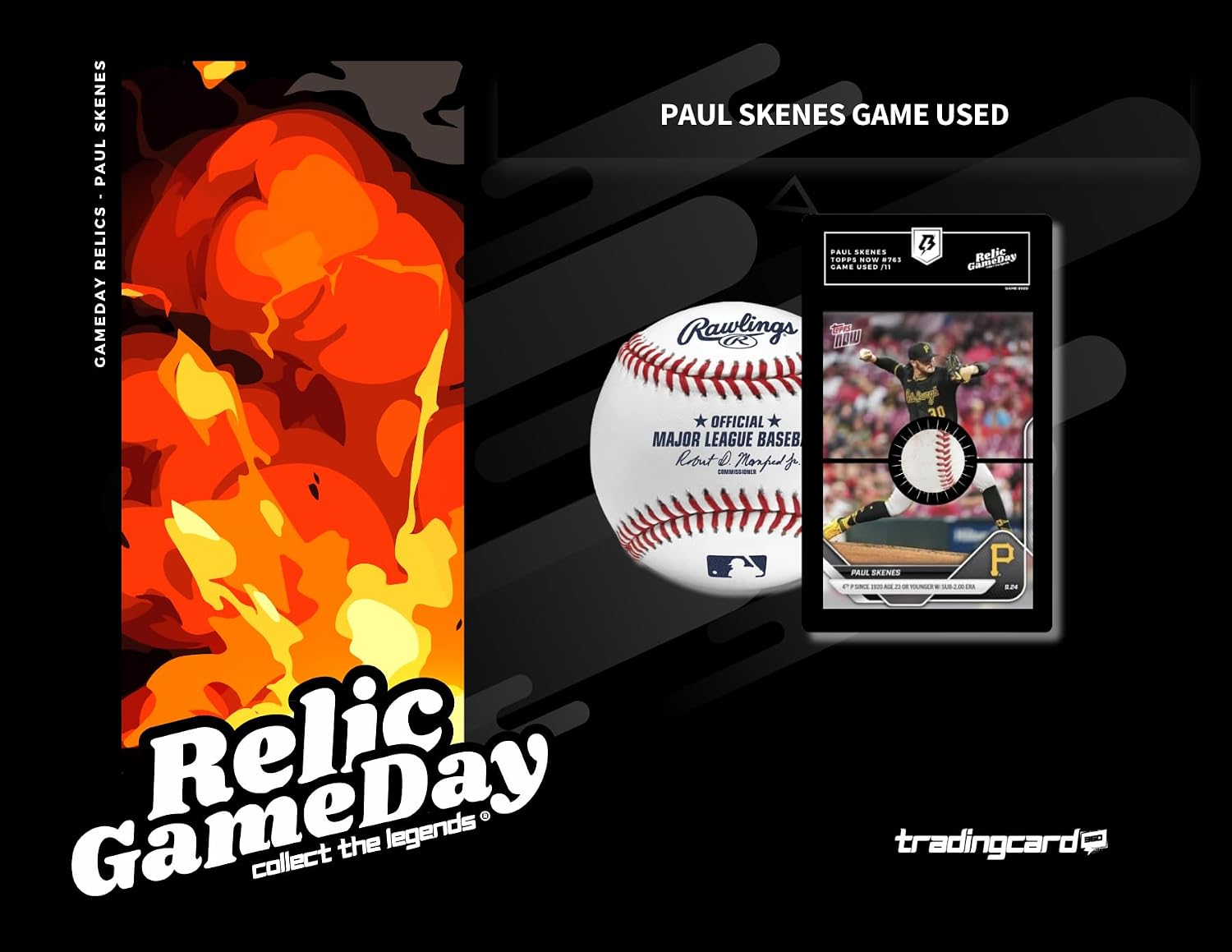 Paul Skenes Game-Used Baseball Relic /11 - TradingCard360® Collect The Legends®