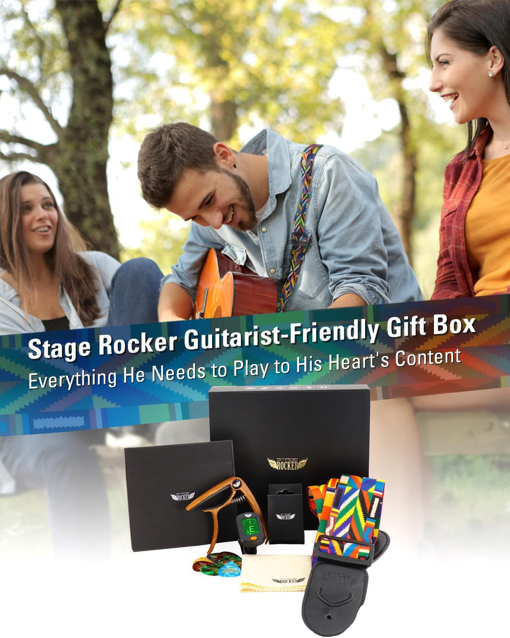SIGMA 36.5' Acoustic Electric Guitar + Guitar Accessories Gift Box