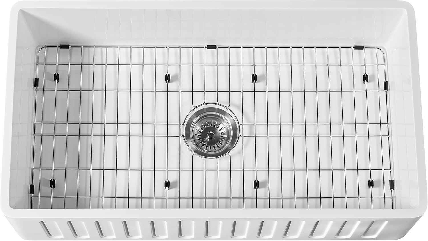 Westbrass BK13041-12 30' Single Bowl Reversible Apron Front Solid Surface Kitchen Sink with 4 in 1 Function Faucet, Dual Water Filters, Drain Basket and Soap Dispenser, Oil Rubbed Bronze