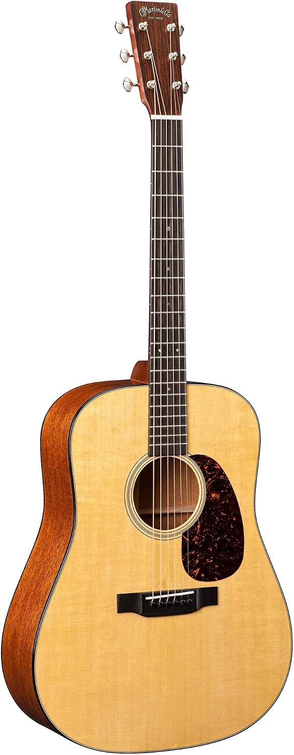 Martin D-18 Standard Left Handed Acoustic Guitar Natural