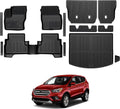 Floor Mats for Ford Escape 2013-2019, All Weather Floor Mats Trunk Cargo Liner with Backrest Protectors and Door Sill Guards Accessories, Full Coverage Set