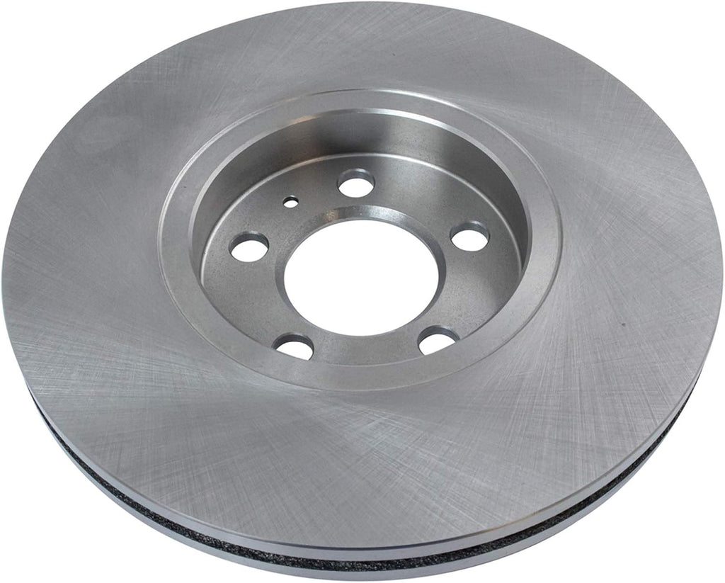 TRQ Front Brake Pad and Rotor Set Semi Metallic Vented Rotors Calipers Compatible with 2005 Volkswagen Jetta