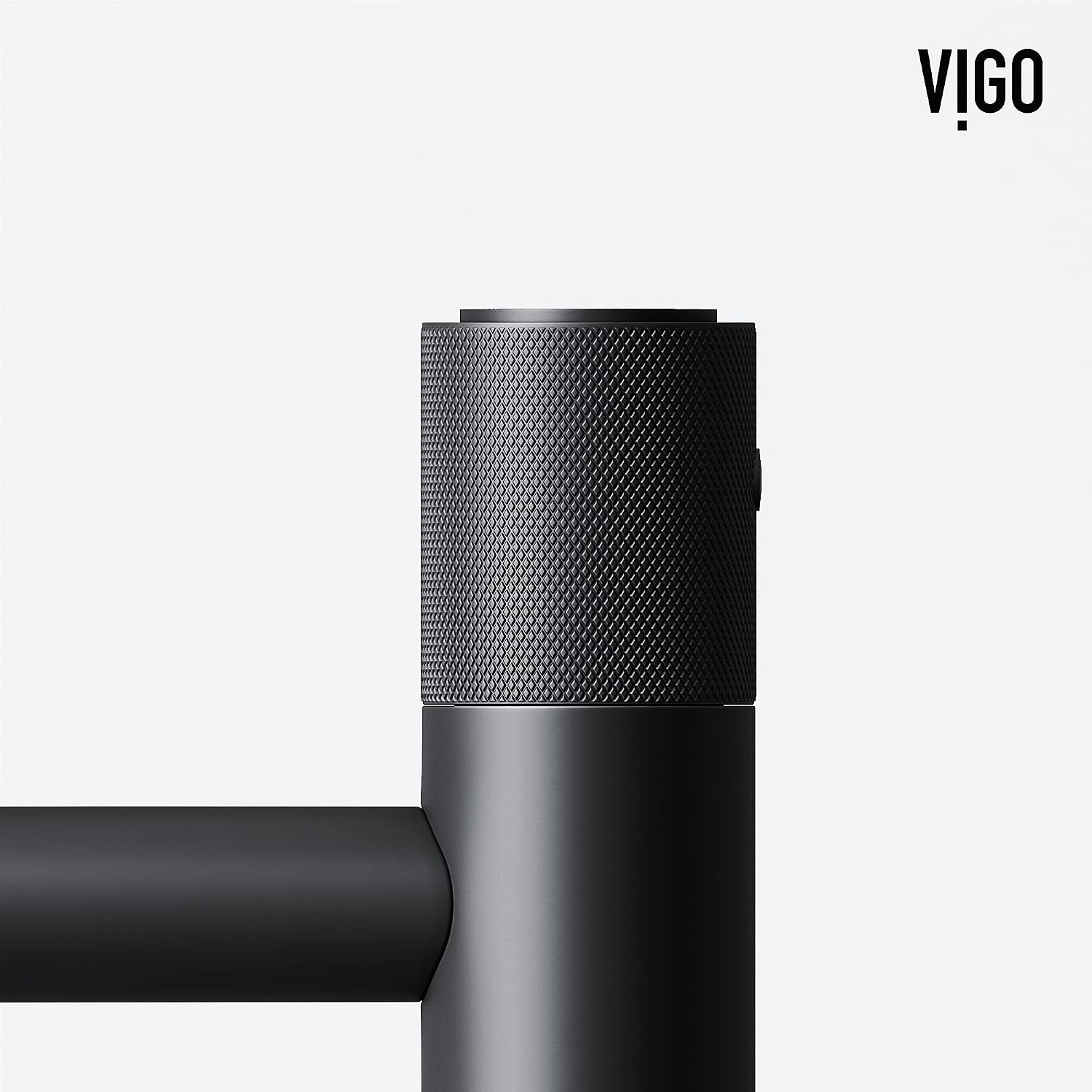 VIGO Apollo Single-Handle Single-Hole Mount Vessel Bathroom Sink Faucet, 12-Inch, Matte Black, Modern Design, Solid Brass, 1.2 GPM WaterSense & Ceramic Disc Valve, Corrosion-Resistant