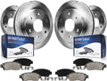 Detroit Axle - Brake Kit for Ford 2012-2020 F-150, 13.78' inch Front and 13.70' inch Rear Disc Brake Rotors Ceramic Brakes Pads 2013 2014 2015 2016 2017 2018 2019 Replacement