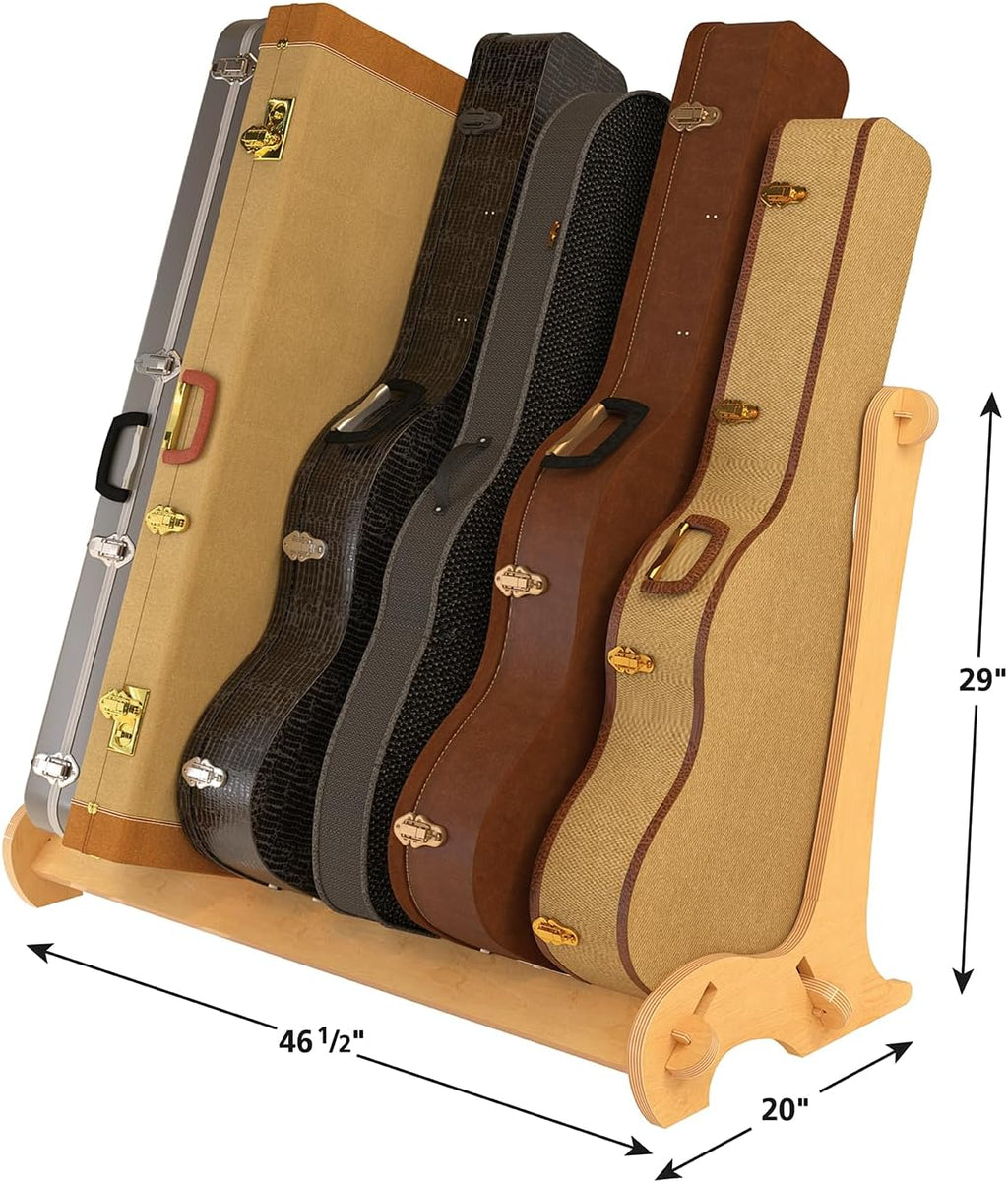 A&S Crafted Products Multi Guitar Case Rack for Acoustics & Electrics - The VersaRack | Home or Studio Storage | Made in U.S.A.