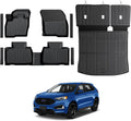Floor Mats for Ford Edge 2015-2026, All Weather Floor Mats Trunk Cargo Liner with Backrest Protectors and Door Sill Guards Accessories, Full Coverage Set