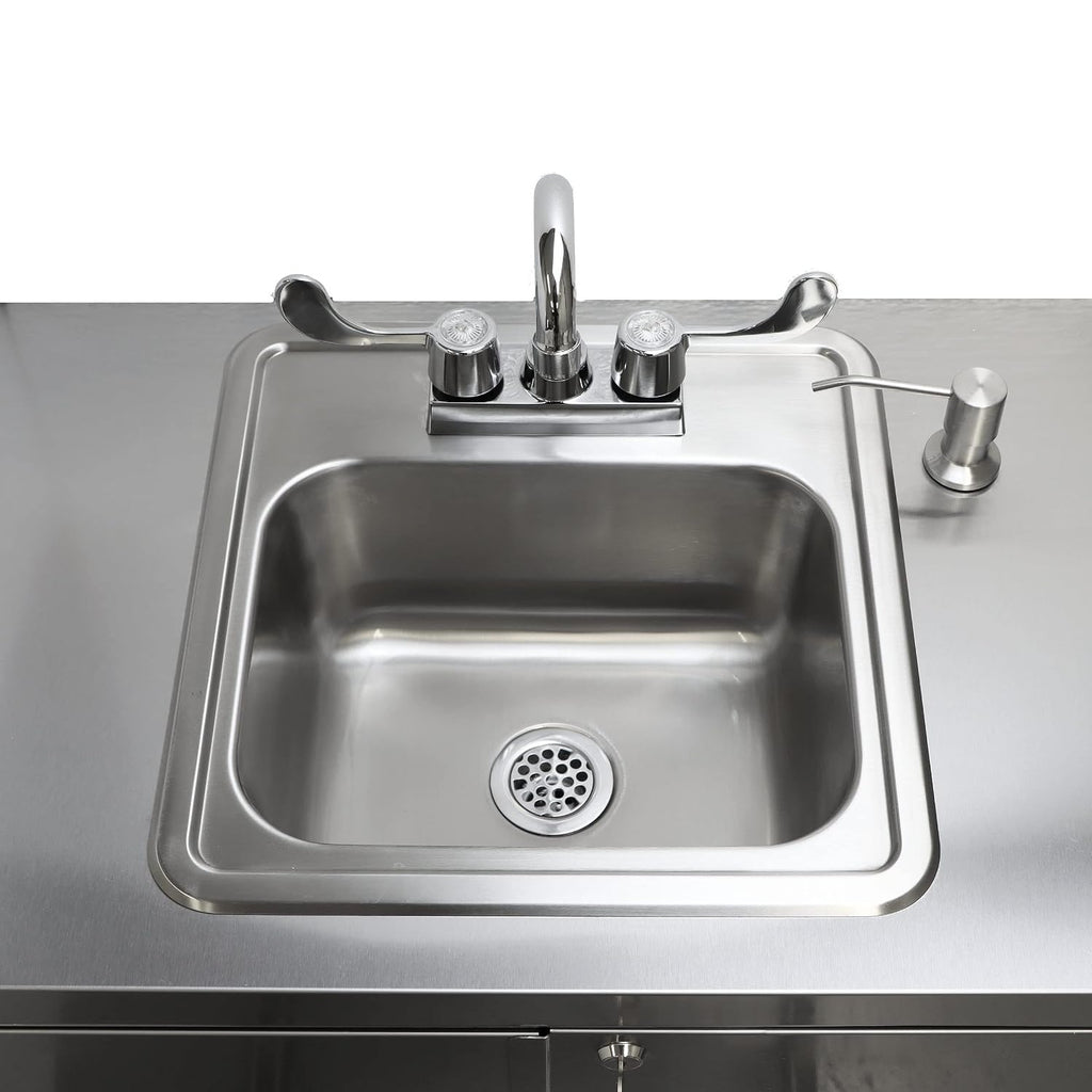 Paragon Electric Portable Sink - Hot and Cold Water Mobile Portable Hand Washing Station - White
