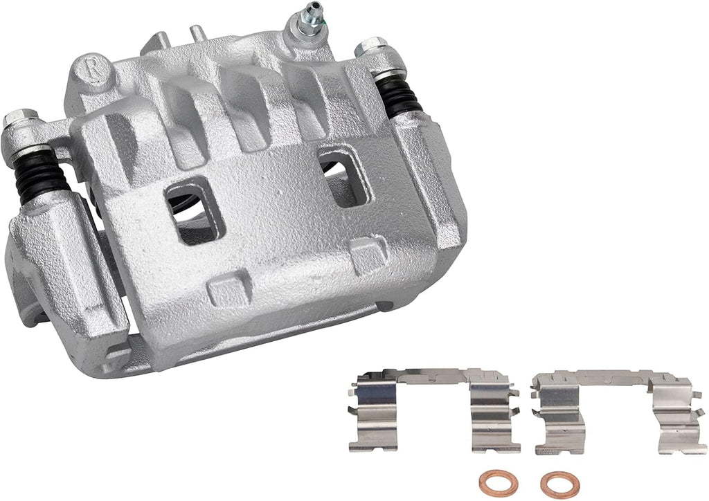 TRQ Performance Front Brake Pad and Rotor Set Ceramic Vented Coated Rotors Calipers Compatible with 2007 Subaru Outback
