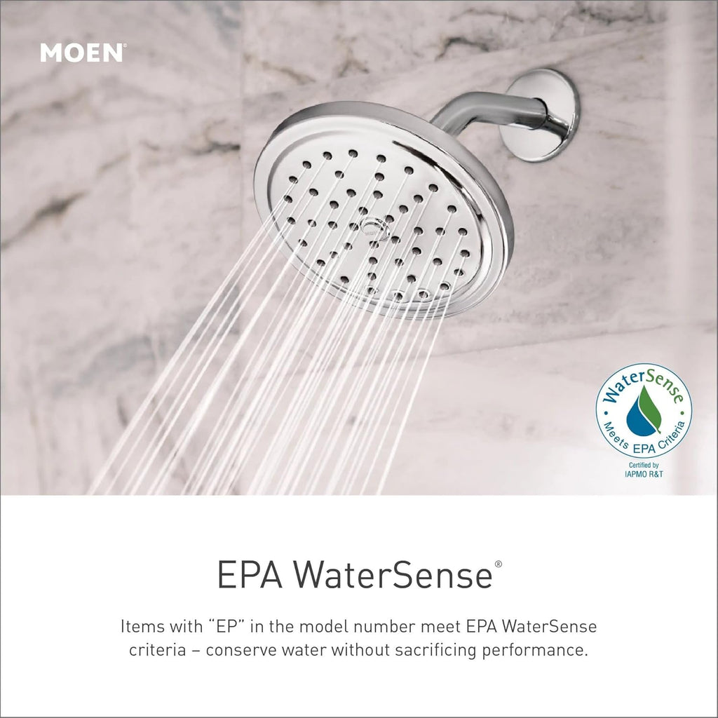 Moen UTS232104EP Weymouth M-CORE 2-Series 1-Handle Tub and Shower Trim Kit, Valve Required, Chrome