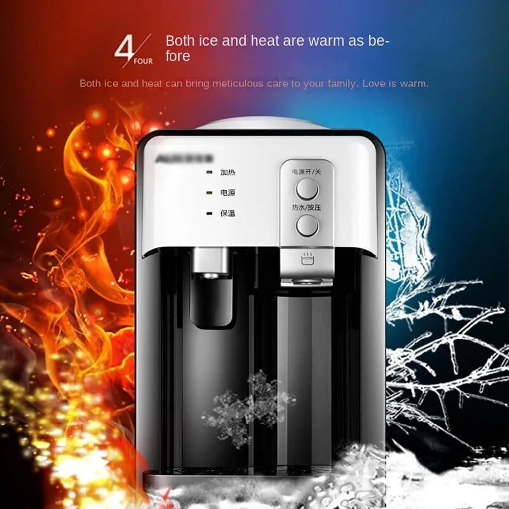 hot Water dispensers Stainless Steel Inner Tank Water Dispenser Mini Desktop Cooling Heating Ice and Hot for Students and Dorms Hot Water Dispenser Instant hot Water Dispenser (Color : Warm Hot)