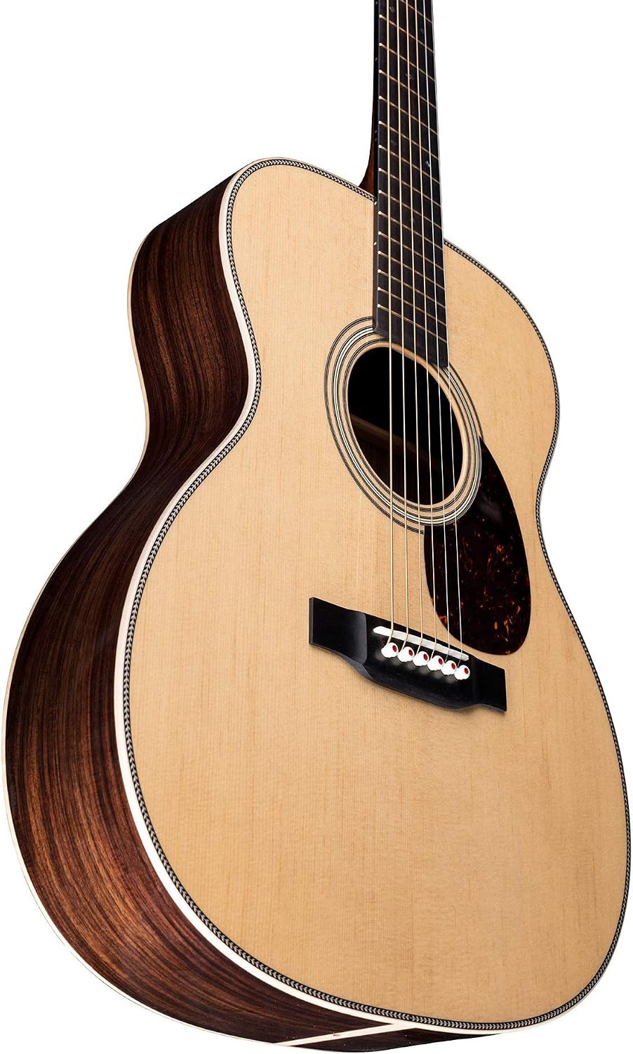 Martin Guitar OM-28 Modern Deluxe Acoustic Guitar with Hardshell Gig Case, Sitka Spruce and East Indian Rosewood Construction, 000-14 Fret and Vintage Deluxe Neck Shape with Standard Taper