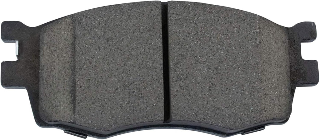 TRQ Performance Front Brake Pad and Rotor Set Ceramic Coated Drilled Slotted Rotors Compatible with 2006-2011 Hyundai Accent Kia Rio