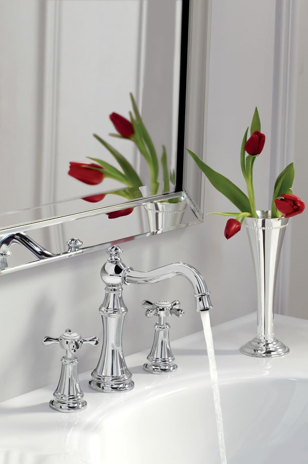 Moen Weymouth Oil Rubbed Bronze Two-Handle Widespread Traditional Bathroom Faucet Trim Kit, Valve Included, TVS42108ORB