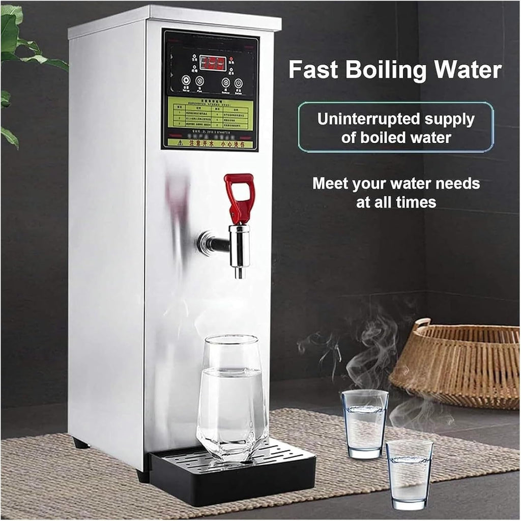 Commercial Electric Water Heater, 13.2 Gal/Hour Tabletop Hot Water Dispenser with Digital Thermostat, Non-Drip Faucet for Restaurants, Coffee Shops, Offices, Bakeries
