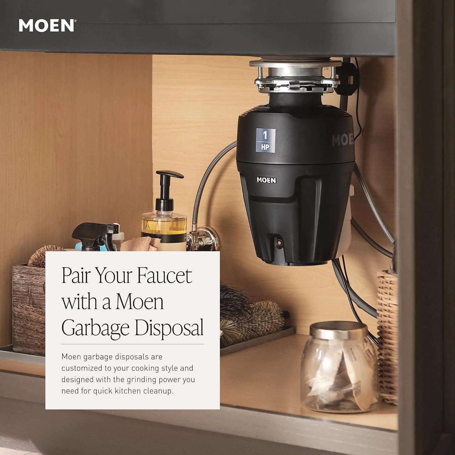 Moen Renzo Spot Resist Stainless One-Handle Pullout Kitchen or Laundry Faucet Featuring Power Clean, CA87316SRS