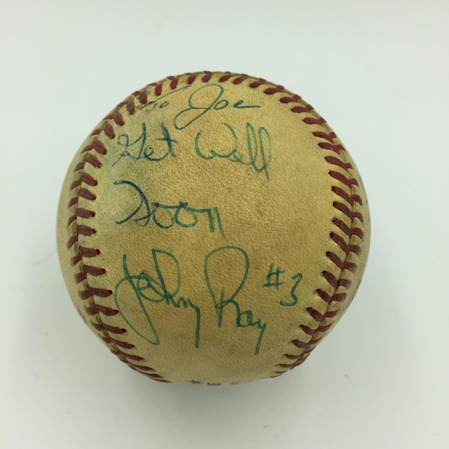 Johnny Ray Signed Actual Game Used Home Run Baseball From June 14, 1987 PSA DNA - MLB Game Used Baseballs