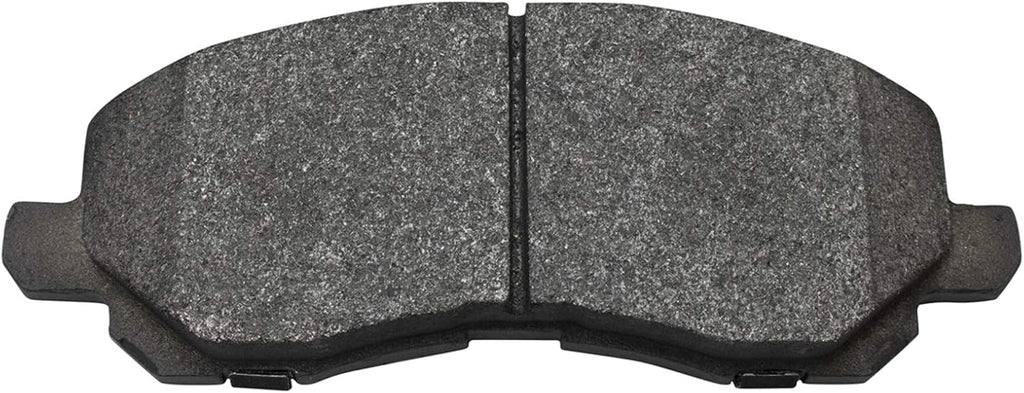 TRQ Front Brake Pad and Rotor Set Semi Metallic Vented Rotors Calipers Compatible with 2007-2012 Dodge Caliber