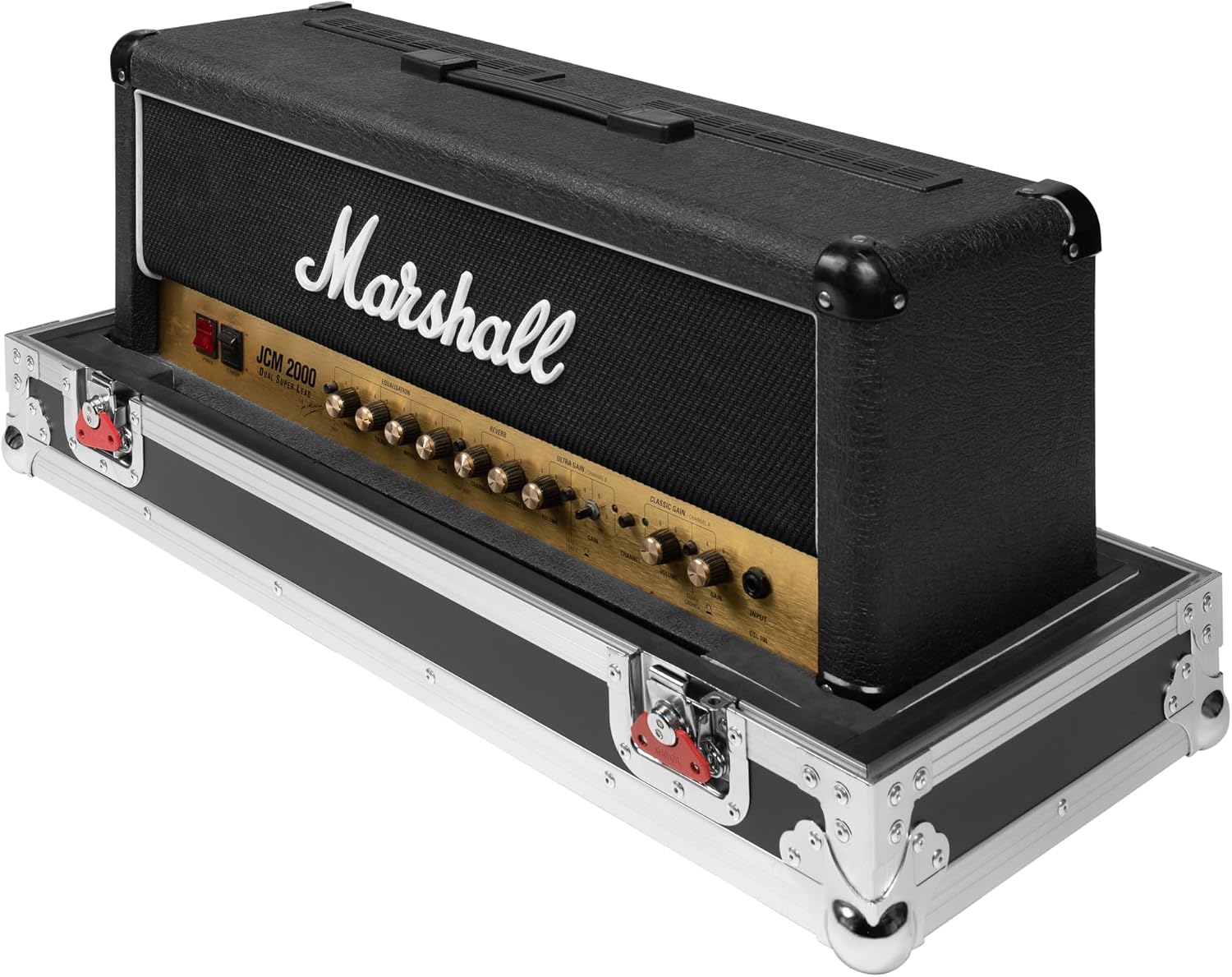 Gator Cases G-TOUR Series ATA Style Road Case for Electric Guitar Amp Head with Spring Loaded Handles and Heavy Duty Twist Latches, (G-TOUR HEAD)