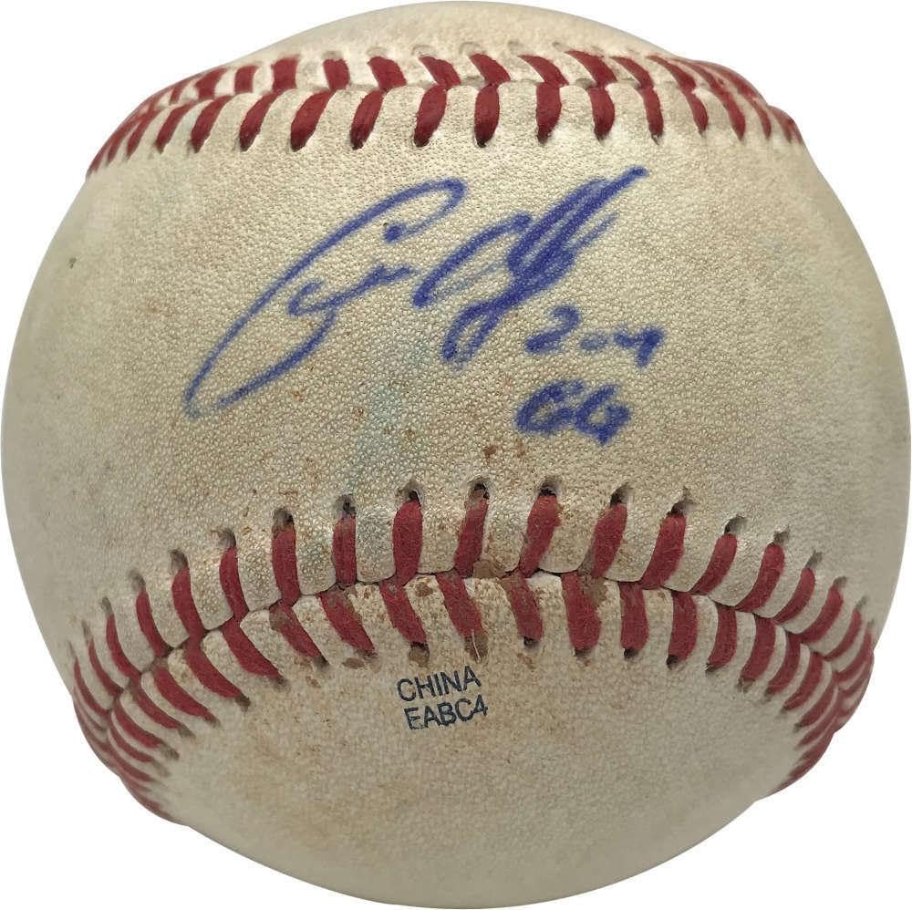 Christian Yelich Signed Autographed Game Used Minor League Baseball PSA/DNA - MLB Game Used Baseballs