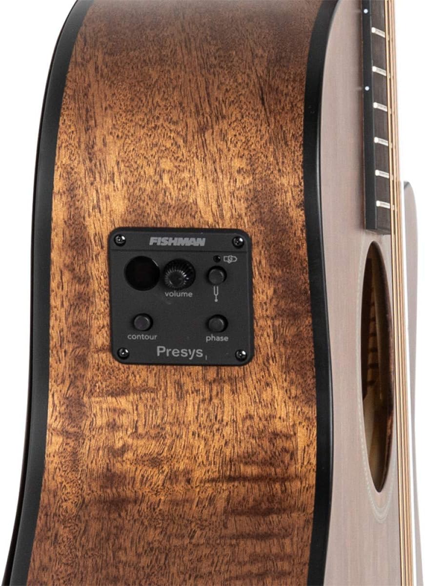 JN Guitars Dovern Series 6 String Acoustic-Electric Guitar, Right, Natural, Full (DOV-ACFI)