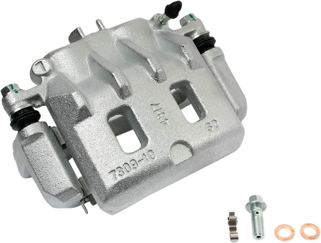 TRQ Front Brake Pad and Rotor Set Semi Metallic Vented Rotors Calipers Compatible with 2000 Subaru Outback