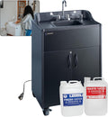 Ozark River Portable Sinks Premier Black & Extra Water Tanks Bundle, Black Laminate-ABS, Portable Sink with Hot Water, Self-Contained Sink, Portable Hand Washing Station, 110V
