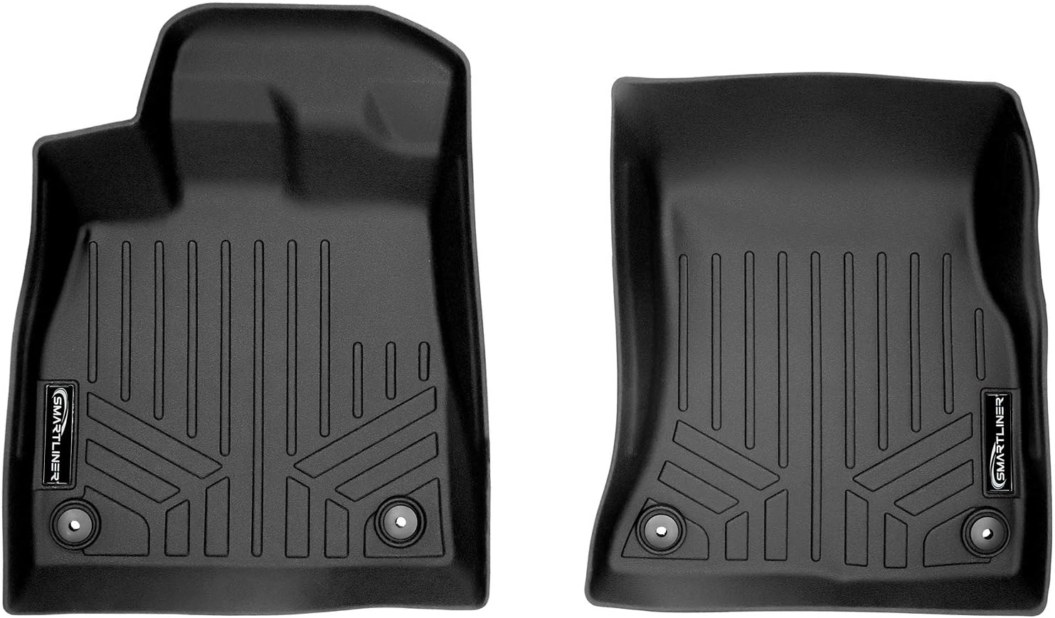 SMARTLINER Custom Fit Floor Mats 1st Row Liner Set Compatible with 2018-2025 Audi Q5