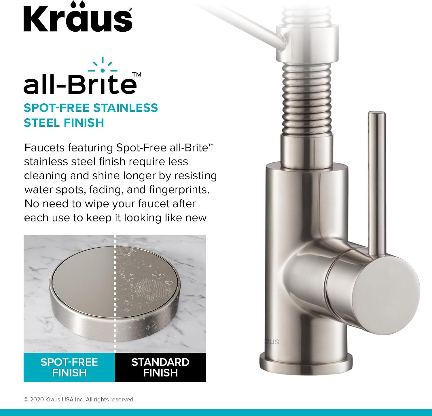 KRAUS Bolden Commercial Style Pull-Down Kitchen Faucet and Purita Water Filter Faucet Combo in Chrome, KPF-1610-FF-100CH