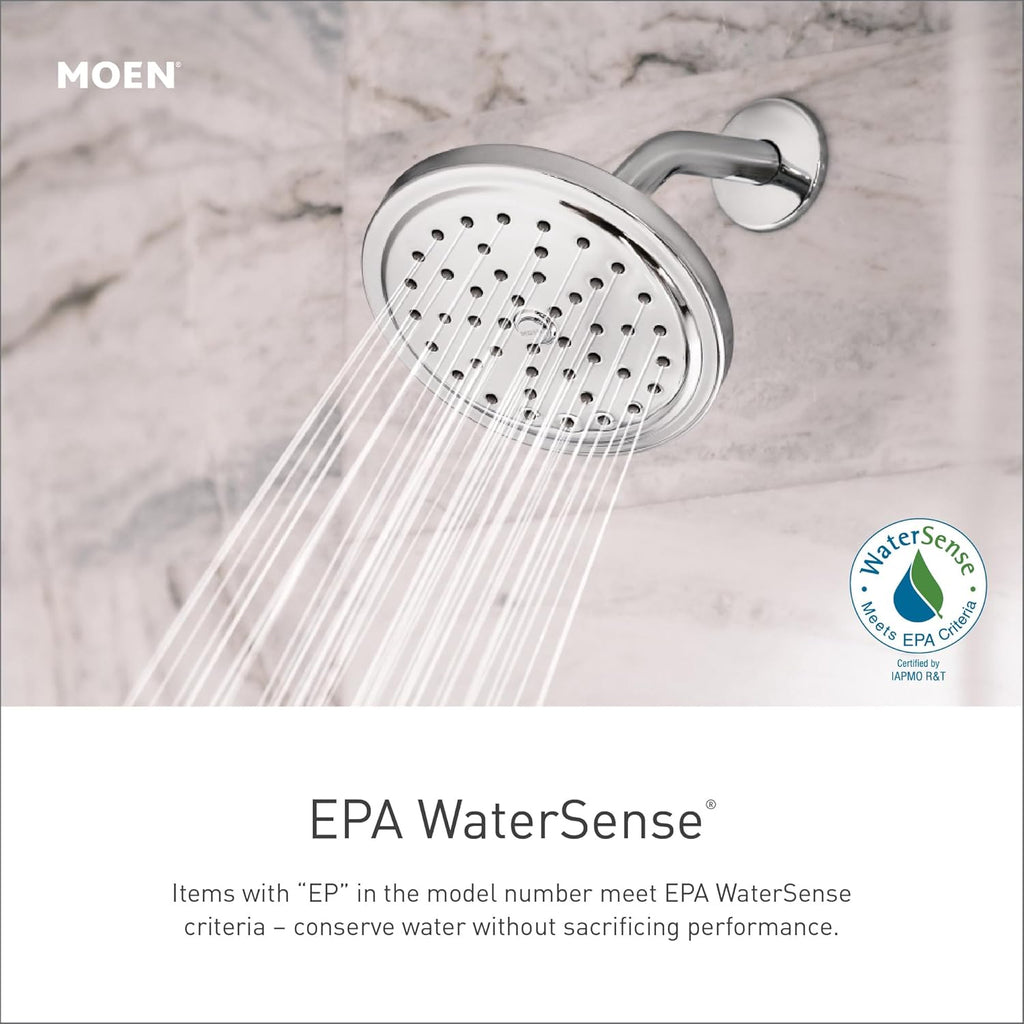 Moen Chrome Modern Eco-Performance Handshower Handheld Shower with 30-Inch Slide Bar and 69-Inch Metal Hose, 3887EP