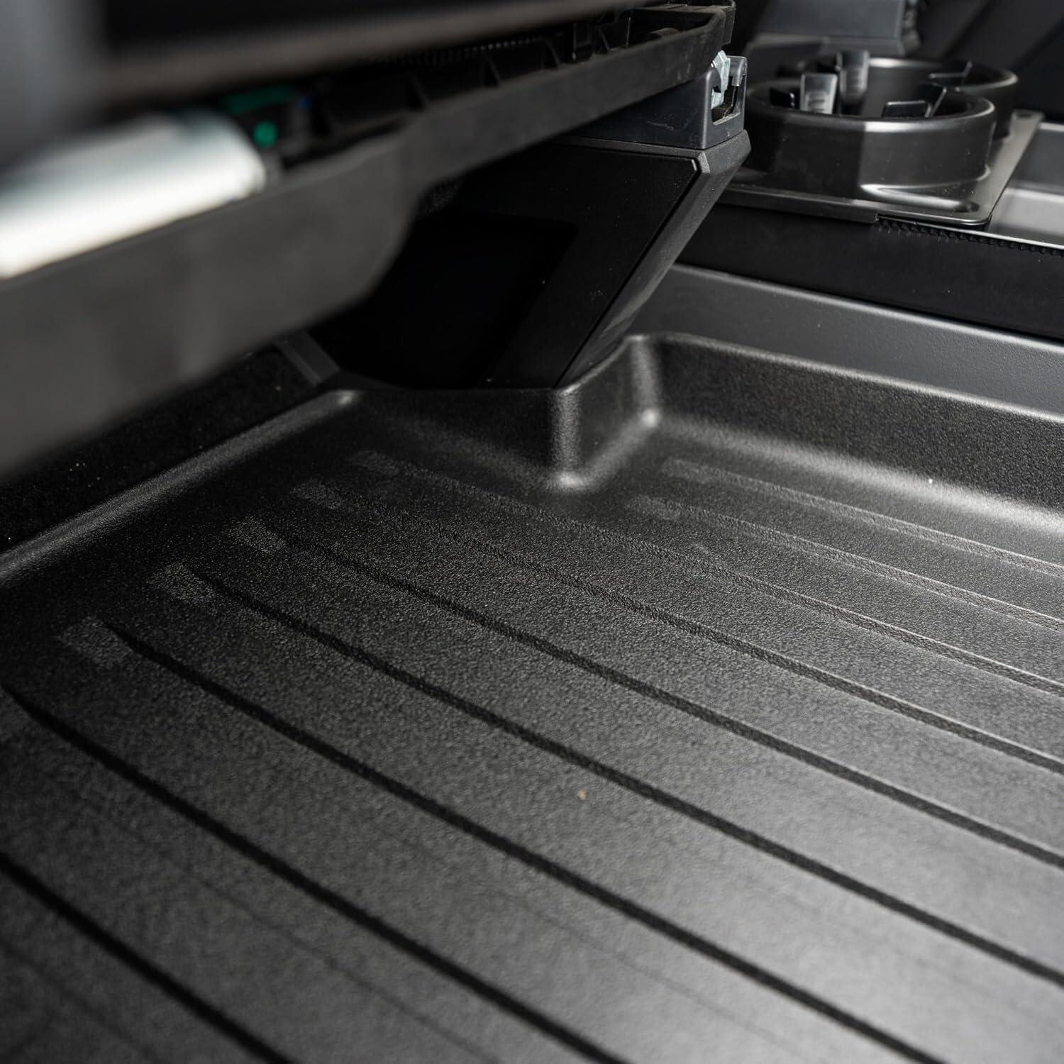 OEDRO Floor Mats Fit for Tesla Cybertruck 2023-2026, All Weather TPE Car Liners for 2024 Cybertruck Truck Accessories, Custom Fit Base/Cyberbeast/Long Range, 1st and 2nd Row